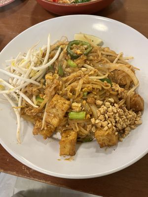 Vegan pad Thai   at Thai Food Connection in Manchester