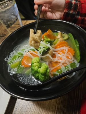 Vegetable upon soup w tofu at Thai Food Connection in Manchester