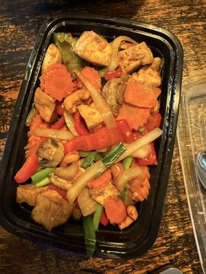 Cashew nut stir fry w tofu    at Thai Food Connection in Manchester