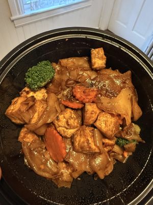 Pad see ew + double tofu   at Thai Food Connection in Manchester