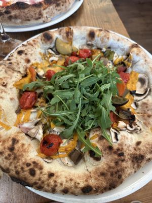 Vegan pizza  at In Bocca Al Lupo in Altea