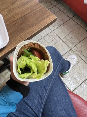 Their wrap. You’d think it’s small but it fills you!   at Çiğköfteci Sırrı Usta in Istanbul