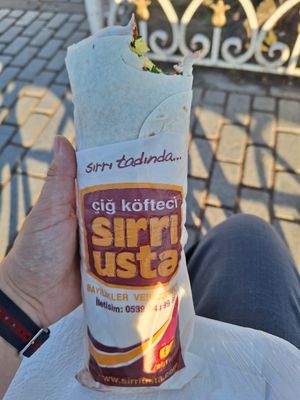 Mega Durum at Çiğköfteci Sırrı Usta in Istanbul