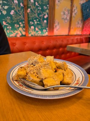 Sticky tofu at Thai Chef Street Food in Washington
