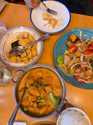 Panang curry at Thai Chef Street Food in Washington