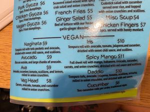 Vegan rolls! at Keep It Rollin in Rochester