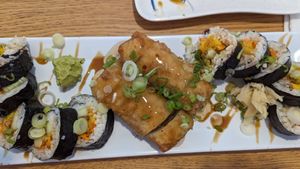 Vegan rolls at Keep It Rollin in Rochester