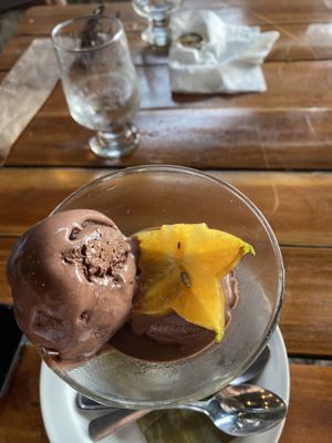 helado de chocolate   at Coco Loco in Playa Flamingo