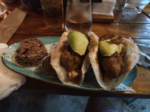 Cauliflower tacos at Coco Loco in Playa Flamingo