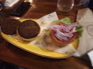 Beyond burger at Coco Loco in Playa Flamingo