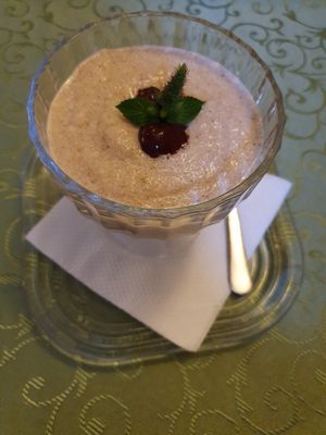 Psyllium pudding. at Barca in Bucharest