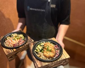 Vegan BIBIMBAPS of ADAM ET EVE CAFE at Adam et Eve Cafe - Restaurant Végétarien in Paris