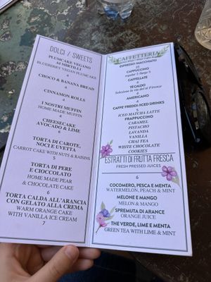 Menu June 2025  at Rivarno Café in Florence