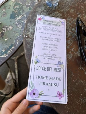 Menu June 2025  at Rivarno Café in Florence