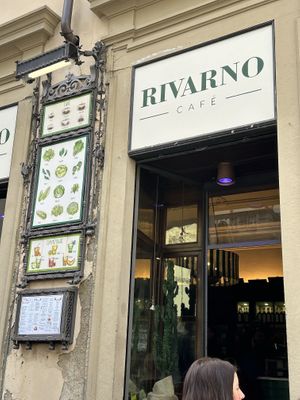 Entrance  at Rivarno Café in Florence