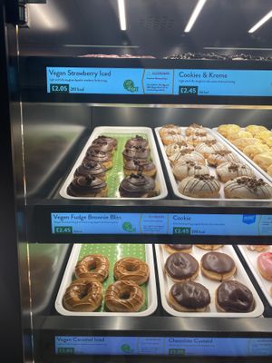 Vegan offerings. So shocked !  at Krispy Kreme in North West London