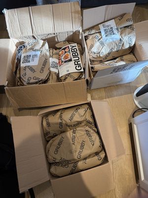 Grubby meal boxes  at Grubby in East London