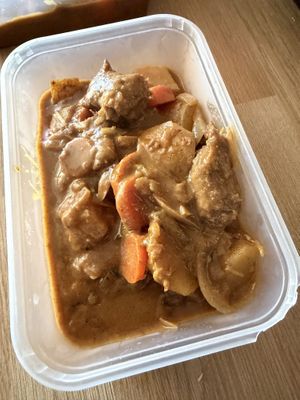 Jerk-Spiced Meaty Mushroom & Coconut Curry  at Grubby in East London