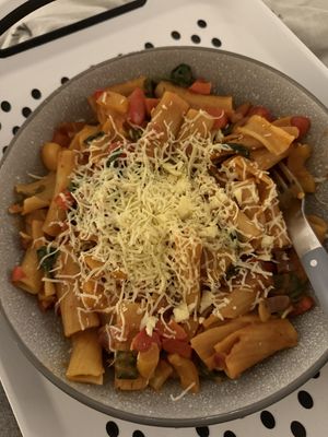 Sheesey Fajita Pasta  at Grubby in East London