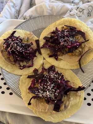 Protein-Packed Falafel Smash Wraps With Butter Bean Hummuss  at Grubby in East London