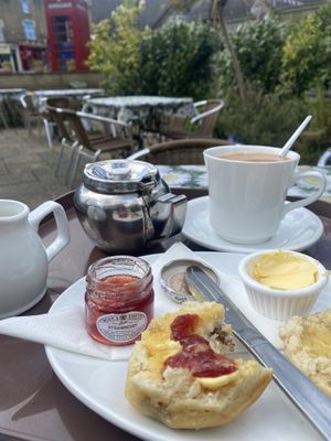 Vegan scone   at Pencil Cottage in Shanklin