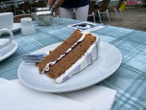 Blueberry cake at Pencil Cottage in Shanklin