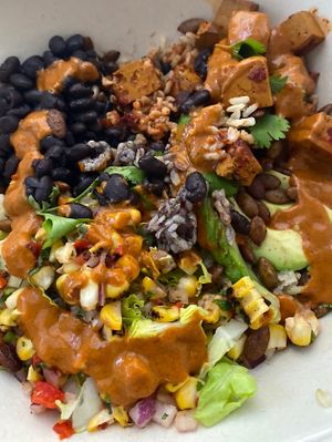 ”Al Pastor” tofu bowl  at Rad Radish in San Francisco