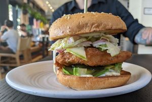 The Vird sandwich with added avocado at Rad Radish in San Francisco