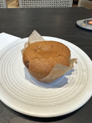 Banana and chocolate chip muffin    at Rad Radish in San Francisco