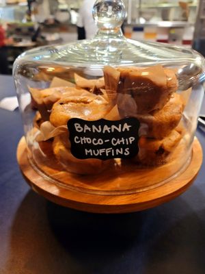 Banana chocolate chip muffins at Rad Radish in San Francisco
