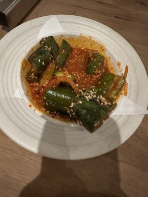 Cucumber salad  at Rad Radish in San Francisco