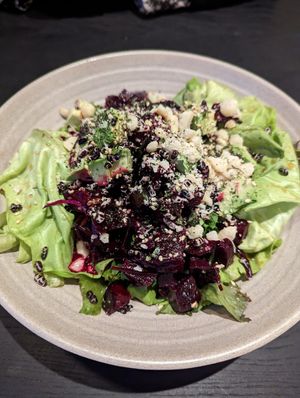 Beet poke salad at Rad Radish in San Francisco