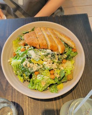 Caesar salad add chikn at Rad Radish in San Francisco