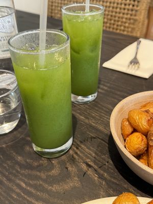 Delicious green juicwe  at Rad Radish in San Francisco