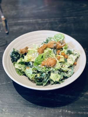 Kale caesar saladd  at Rad Radish in San Francisco