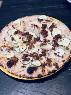 Squash pizzaa  at Rad Radish in San Francisco