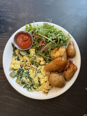 Veggie scramble  at Rad Radish in San Francisco