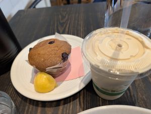 Milkshake and muffin at Rad Radish in San Francisco