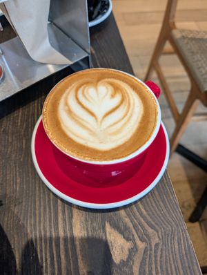 Latte at Rad Radish in San Francisco