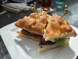 Falafel sandwich  at Big Island Brewhaus in Waimea
