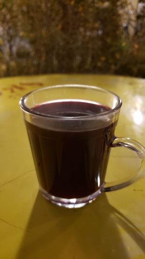 Quentão (R$10). Pretty good mulled wine with spices. Nice on a cold evening. at Brise Bar & Café in Curitiba