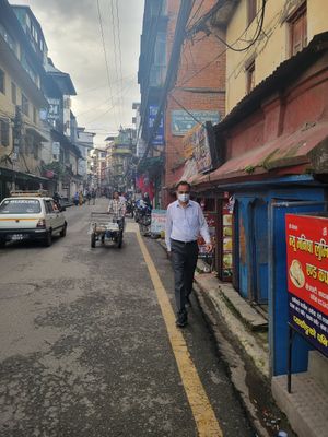 Entrance at Sabal Khaja Ghar in Kathmandu
