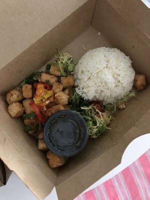 salt n pepper tofu lunch portion! do good. i love their ponzu sauce!!!! want a bottle of it  at Old Thousand II in Austin