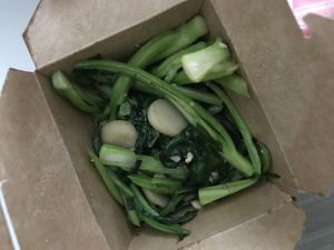 garlic wok greens. so good!!!  at Old Thousand II in Austin