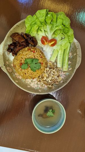 Spicy rice (not too spicy 😉) at Baan Ghu Lhao in Trang