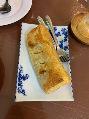 Grilled Pork Pie Vegan  at Baan Ghu Lhao in Trang