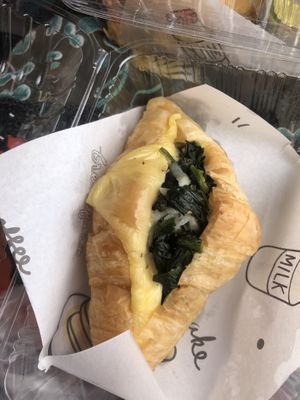 croissant spinach  at Baan Ghu Lhao in Trang