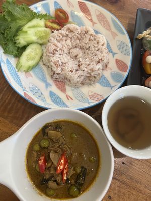 panang curry  at Baan Ghu Lhao in Trang