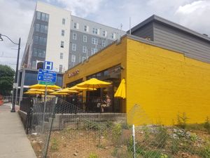 Bright yellow building. Hard to miss at Sunspot in Knoxville