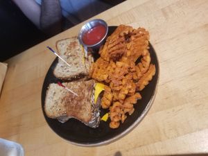 Tofu melt with vegan cheese at Sunspot in Knoxville
